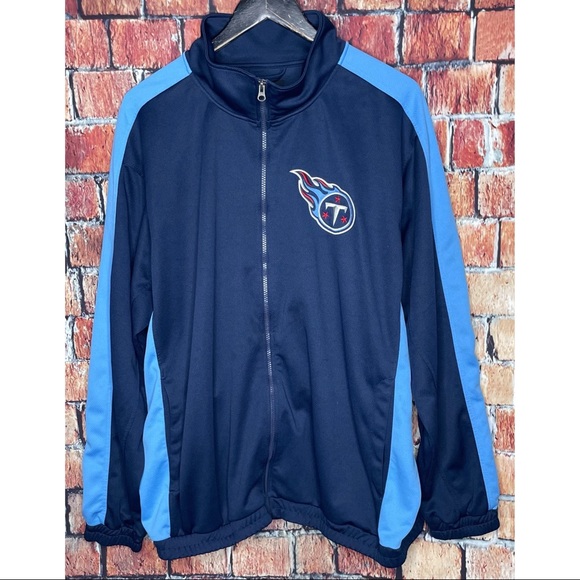 Tennessee Titans NFL Men’s XXL Full Zip Blue Embroidered Stretch Logo Jacket - Picture 1 of 6